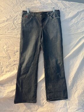 Women's 90’s Dark Denim Wide-Leg Flare Jeans